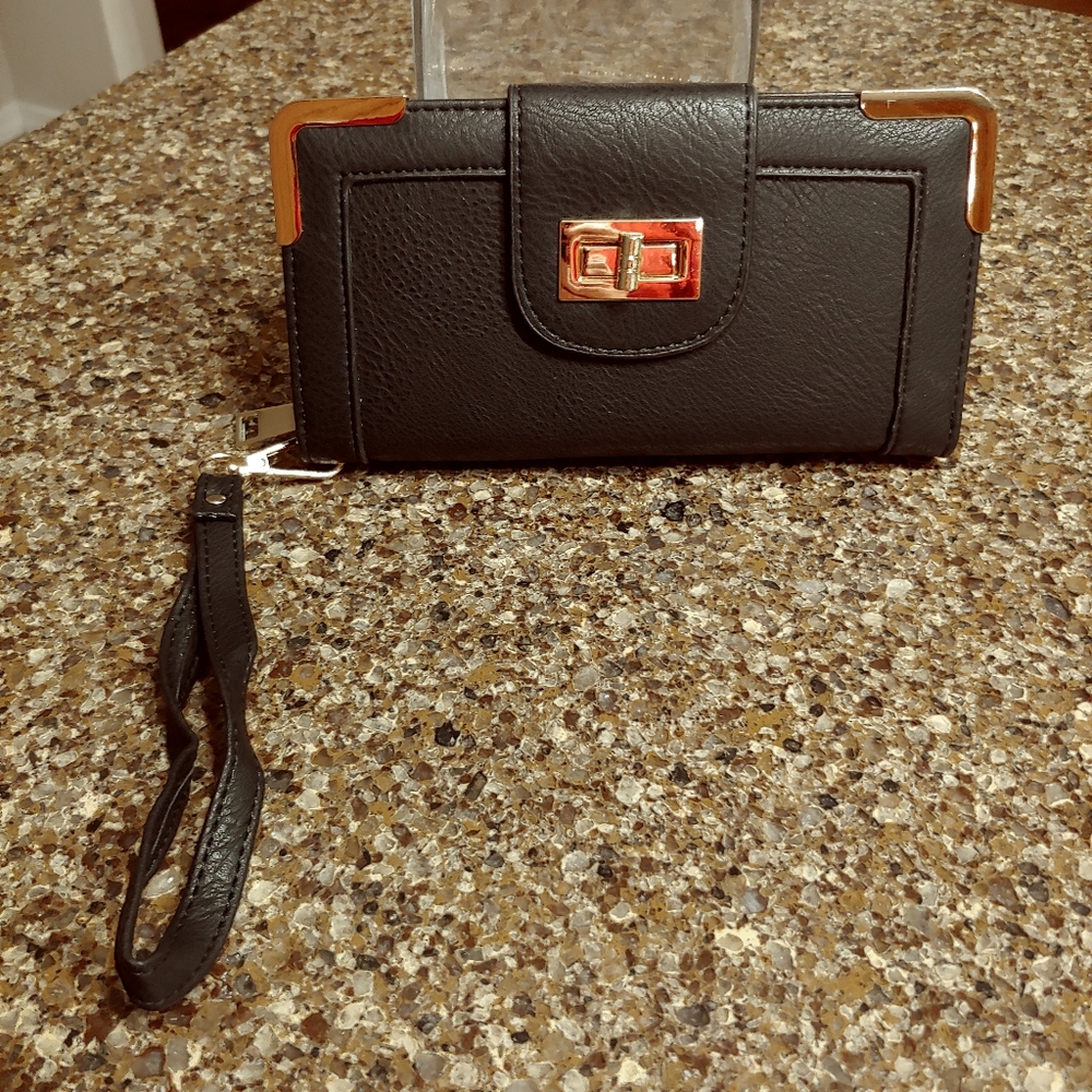 Bottari wrist wallet / crossbody black NWOT